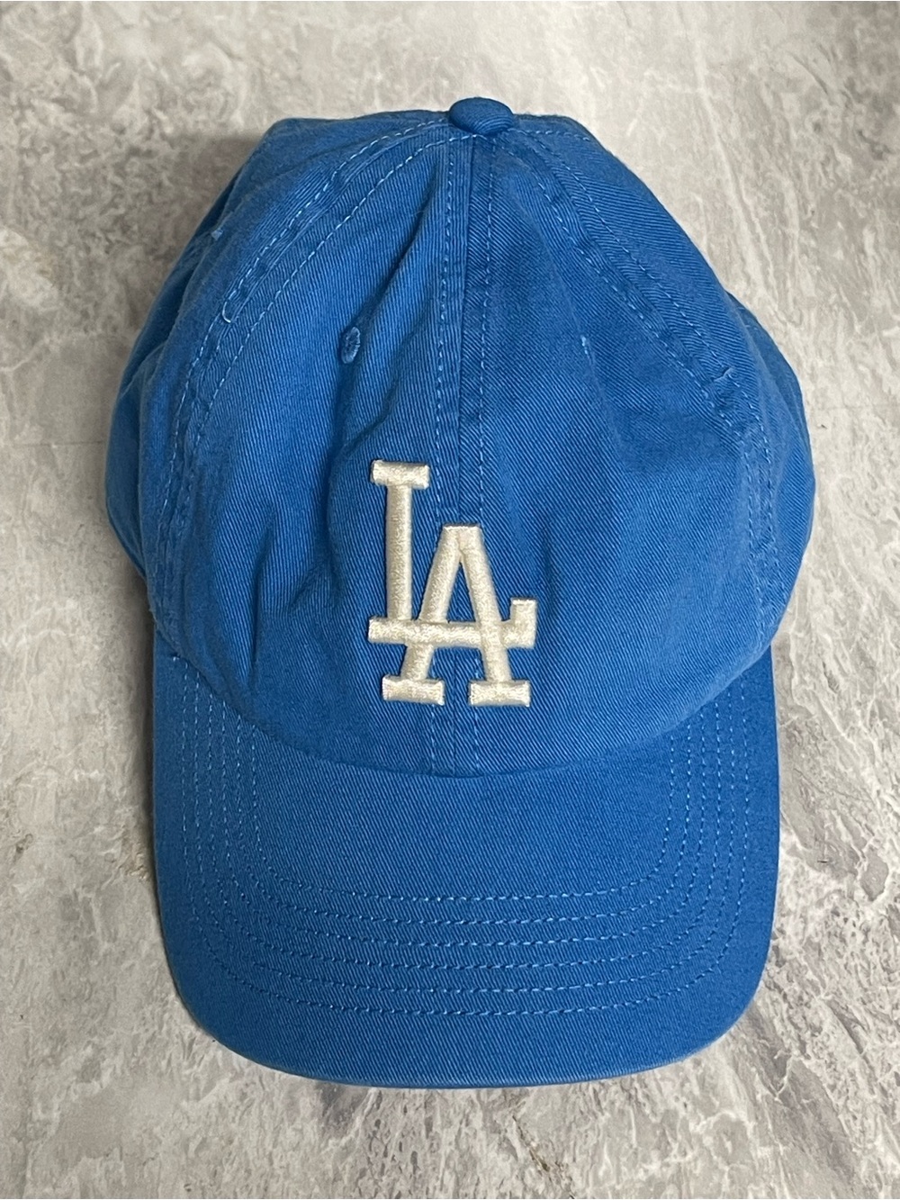 Los Angeles Dodgers Hat 47 Brand Franchise Perfect Fitted Size Medium Blue MLB